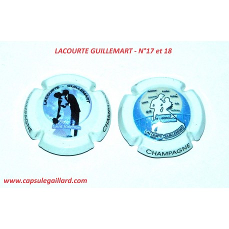 2 Capsules de champagne - LACOURTE GUILLEMAR N°17 et 18