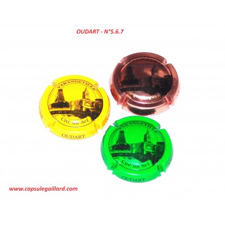 SERIE DE 3 CAPSULES DE CHAMPAGNE - OUDART N°5.6.7