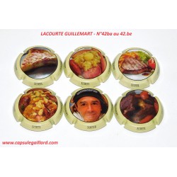 Série de 6 Capsules de champagne - LACOURTE GUILLEMART N°42 ba