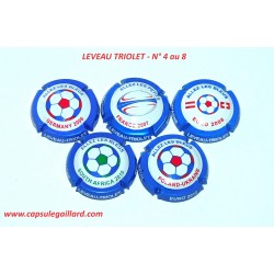 Série de 5 Capsules de champagne - LEVEAU TRIOLET N°4.5.6.7.8