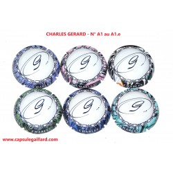 Série de 6 Capsules de champagne CHARLES GERARD N°A1 au A1.e