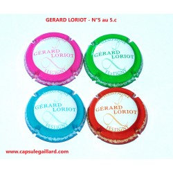 Série de 4 Capsules de champagne GERARD LORIOT N°5 au 5.c