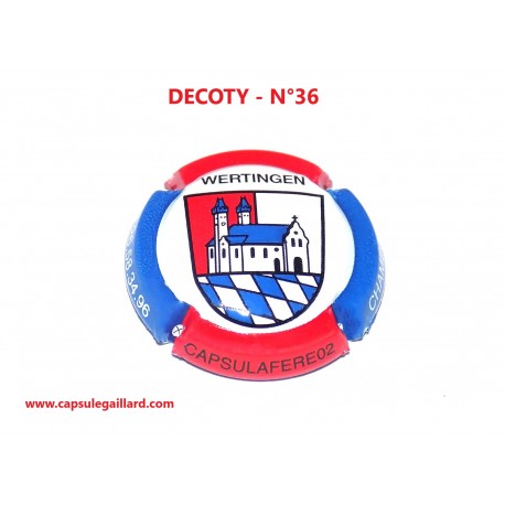 Capsule de champagne - DECOTY  N°36