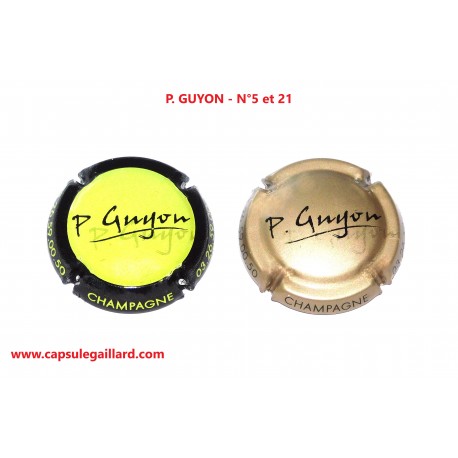 2 Capsules de champagne - P.GUYON N°5 et 21