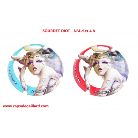 2 Capsules de champagne -SOURDET DIOT  N°4.d et 4.h