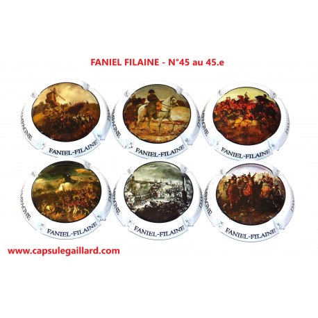 Série de 6 capsules de champagne - FANIEL FILAINE N°45