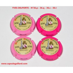 Série de 4 Capsules de Champagne YVES DELPORTE N°36.p - 36.q - 36.s et 36.t