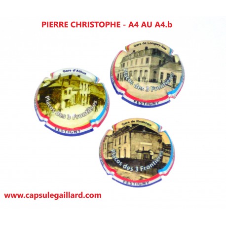 Série de 3 Capsules de Champagne PIERRE CHRISTOPHE N°A4 au A4.b