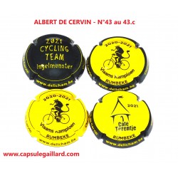 Série de 4 Capsules de Champagne ALBERT DE CERVIN N°43 au 43.c