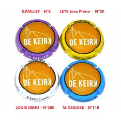 Série de 4 Capsules de Champagne DE KEIRK - 500 Exemplaires