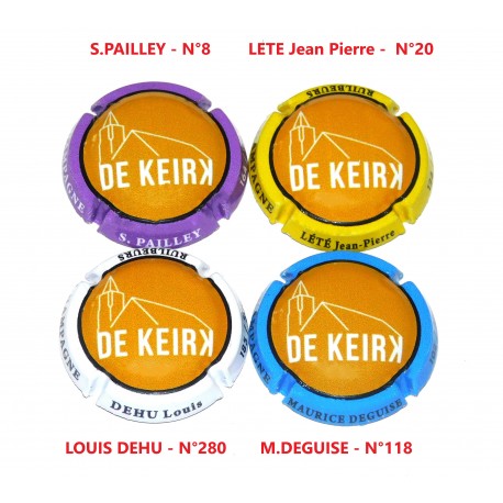 Série de 4 Capsules de Champagne DE KEIRK - 500 Exemplaires