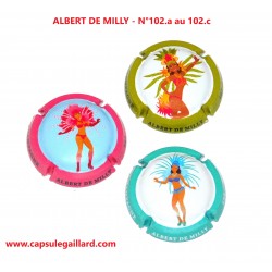 Série de 3 Capsules de Champagne ALBERT DE MILLY N°102 AU 102.b