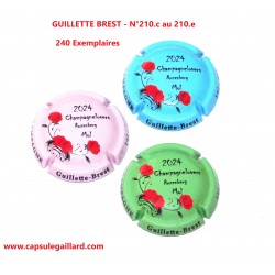 3 Capsules de champagne GUILLETTE BREST N°210.c au 210.e (240 Exemplaires)