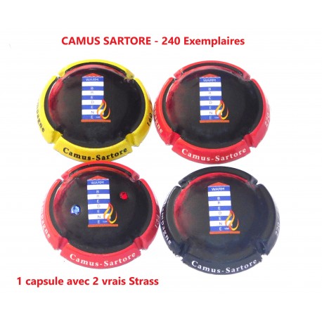 2 Capsules de Champagne + 1 avec 2 STRASS CAMUS SARTORE - 240 Exemplaires