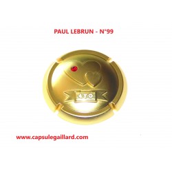 Capsule de champagne en Etain - PAUL LEBRUN N°99 - 325 Exemplaires