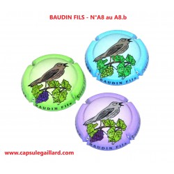 Série de 3 capsules de champagne - BAUDIN FILS N°A8 au A8.b