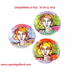 Série de 3 Capsules de champagne - CHAUDRON et FILS N°39 au 39.b