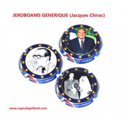 3 JEROBOAMS GENERIQUES (Jacques Chirac) Contour Bleu