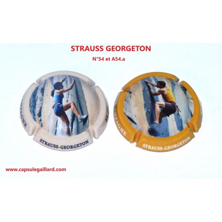 2 CAPSULES DE CHAMPAGNE - STRAUSS GEORGETON (240 Ex) N°A54