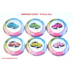 SERIE DE 6 CAPSULES DE CHAMPAGNE - BERNARD CLOUET  N°50 au 50.e