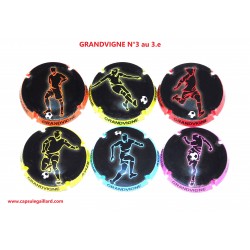 SERIE DE 6 CAPSULES DE CHAMPAGNE - GRANDVIGNE N°3 au 3.e