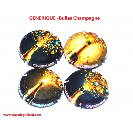 Série de 4 Capsules GENERIQUE (Bulles Champagne)