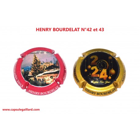 2 Capsules de champagne - HENRY BOURDELAT N°42 et 42.a