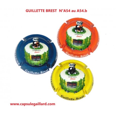 Série de 3 Capsules de champagne - GUILLETTE BREST N°A54 au A54.b