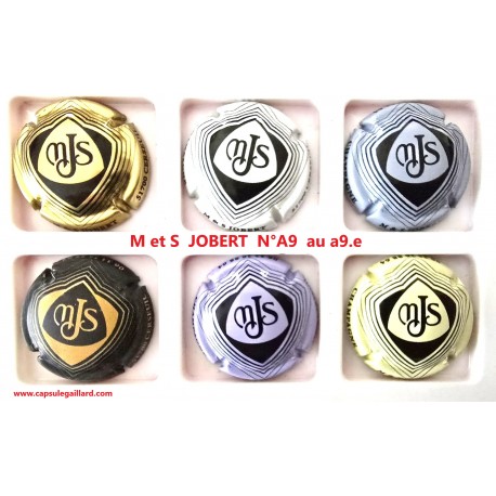 SERIE DE 6 CAPSULES DE CHAMPAGNE - J et S JOBERT N°A9 au A9.a