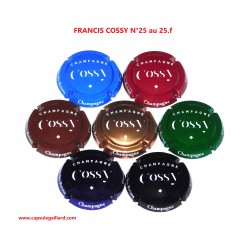 SERIE DE 7 CAPSULES DE CHAMPAGNE - FRANCIS COSSY N°25 au 25.f