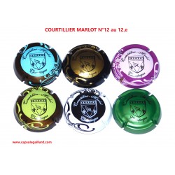 Série de 6 Capsules de champagne - COURTILLIER MARLOT N°12 au 12.e