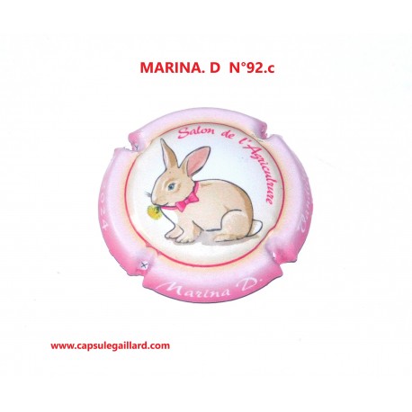 Capsule de champagne - MARINA. D  N°92.c