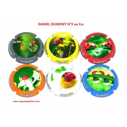 Série de 6 Capsules de champagne - DANIEL DUMONT N°9 au 9.e