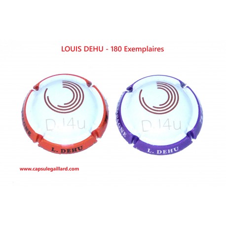 2 Capsules de champagne - LOUIS DEHU - DJ4U - 180 Exemplaires